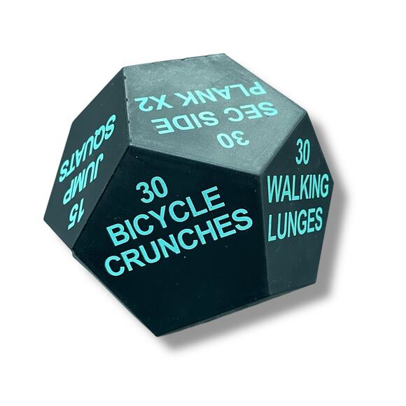 Foam Dice Die Sports Exercise Fitness 12 Sided Exercise Home Gym Workout Burpee - Picture 2 of 7